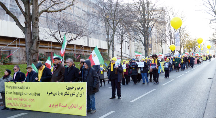 تظاهرات و راهپیمایی در پاریس در حمایت از قیام مردم ایران