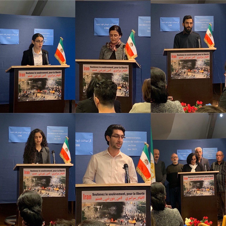 گرامیداشت شهدای قیام ایران در لوگزامبورگ
