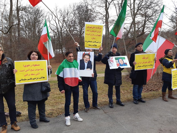 همبستگی ایرانیان آزاده با قیام مردم ایران در رم، مونیخ