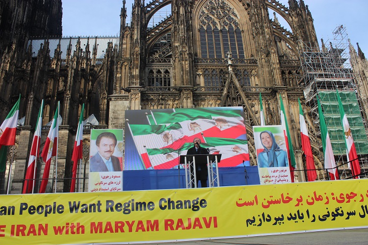 تظاهرات بزرگ ایرانیان در کلن - آلمان
