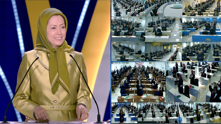 سخنرانی خانم مریم رجوی در کنفرانس جهانی تروریسم رژیم آخوندی 