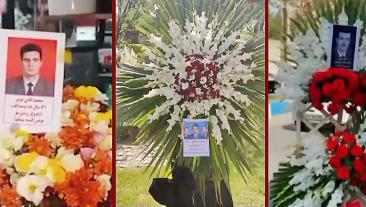 درودها و دسته‌های گل شورشگران، اهدایی از طرف زندانیان سیاسی هوادار مجاهدین