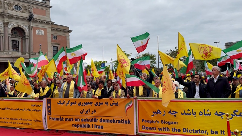 گزارشی از تظاهرات ایرانیان در استکهلم در گرامیداشت شهیدان قیام ۱۴۰۱ با شعار نه به اعدام