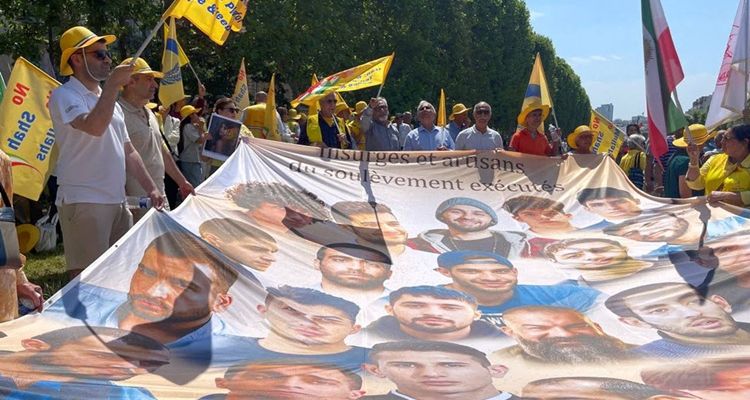 تصاویر جدید از تظاهرات ایرانیان در پاریس ۳۰ خرداد ۱۴۰۵