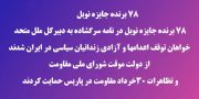 بیانیه مشترک برندگان جایزه نوبل  خطاب به دبیرکل سازمان ملل متحد درباره نقض حقوق بشر در ایران ژوئن ۲۰۲۶