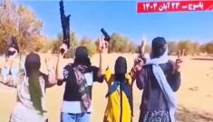 ترس و وحشت از مجاهدین در بیدادگاه قضاییه جلادان و پخش تحمیلی فیلمها برای توجیه اعدام مجاهدین
