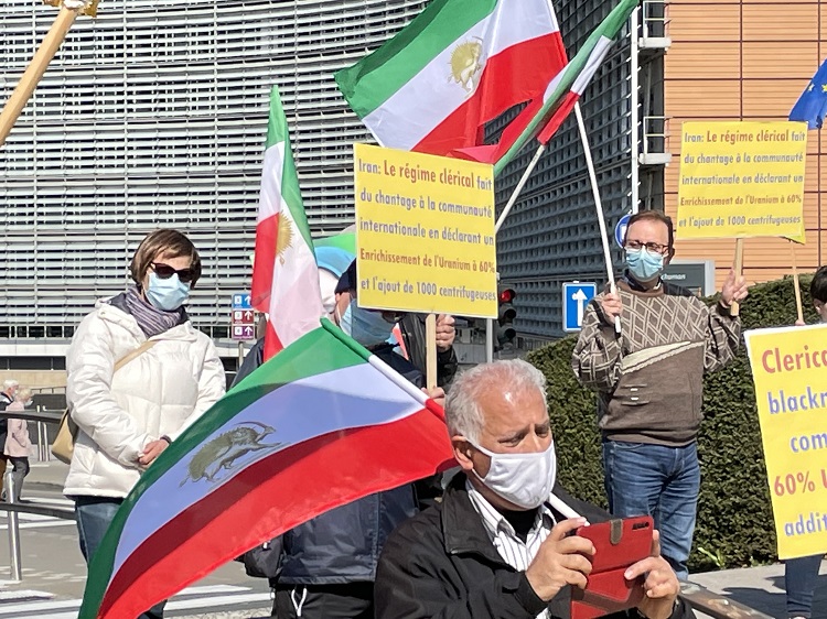 تظاهرات ایرانیان آزاده در بروکسل3