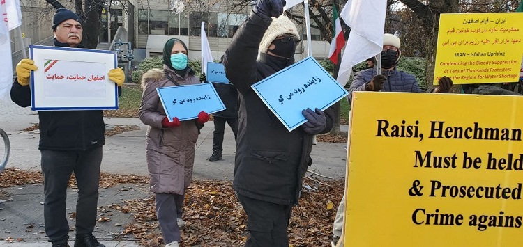 کانادا تظاهرات هواداران مجاهدین علیه رییسی جلاد-3